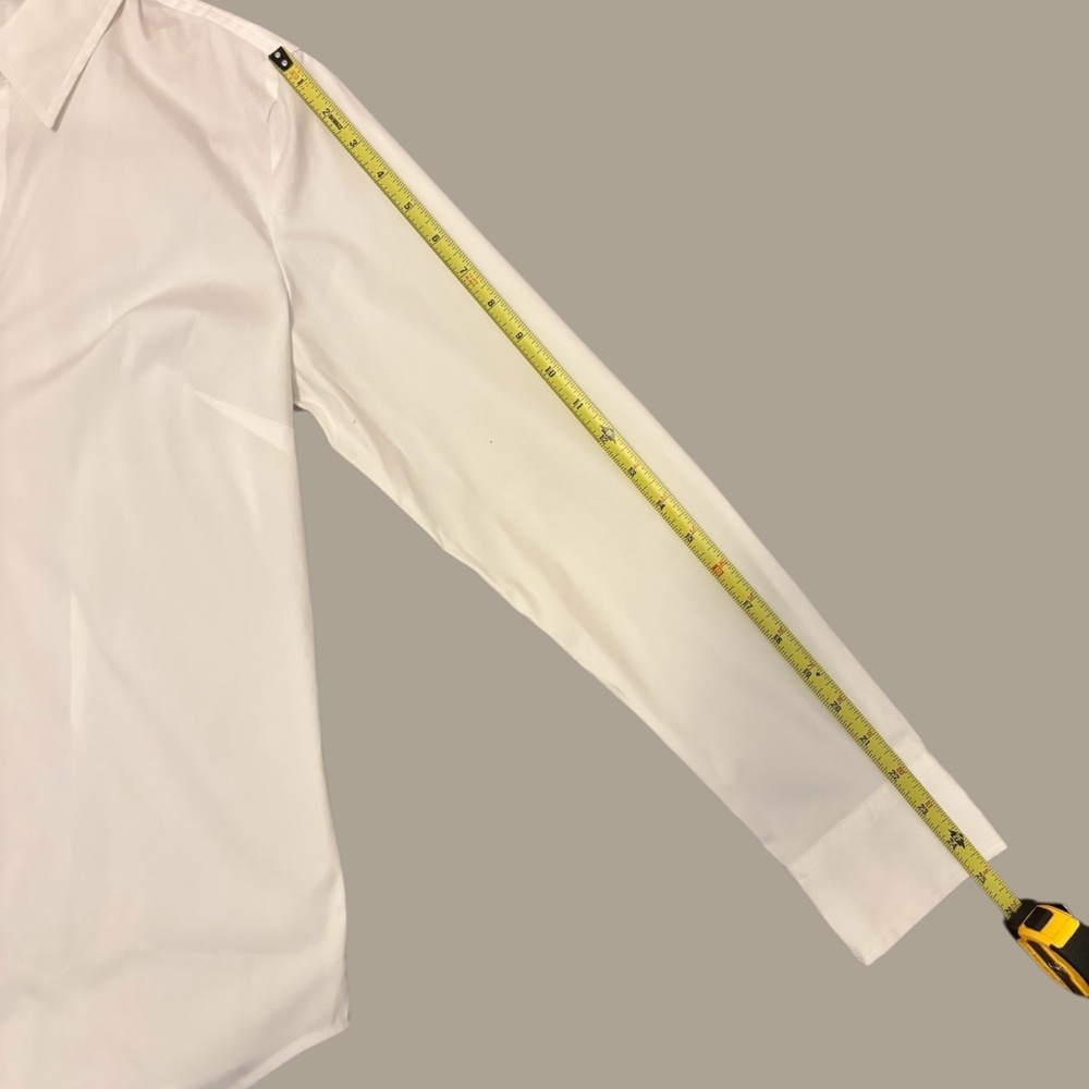 Ann Taylor Perfect Shirt Sz 12 White Long Sleeve Front Buttoned - Picture 11 of 11